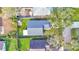Detailed aerial view highlighting the home's roof and backyard layout at 4617 S Devon Ave, Lakeland, FL 33813