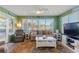Bright and airy living room with comfy seating and large windows at 535 Narrow Pond Rd, Polk City, FL 33868