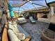 Spacious screened patio with comfortable seating and a grill at 561 Meandering Way, Polk City, FL 33868