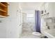 Updated bathroom with walk-in shower and modern vanity at 1568 S Lake Shipp Dr, Winter Haven, FL 33880