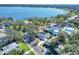 House with a lake view and a backyard pool at 425 E Belmar St, Lakeland, FL 33803