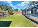 Large backyard with fenced-in pool and patio at 425 E Belmar St, Lakeland, FL 33803