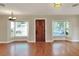 Hardwood floors, bay windows, and a wooden door at 425 E Belmar St, Lakeland, FL 33803