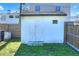 Small white shed in backyard at 425 E Belmar St, Lakeland, FL 33803