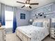 Light and airy bedroom with a unique theme at 1436 Portmore Dr, Mulberry, FL 33860