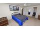 Bedroom with double bed and bathroom access at 2055 S Floral Ave # 146, Bartow, FL 33830