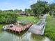 Private dock with boat and lake view at 2055 S Floral Ave # 146, Bartow, FL 33830