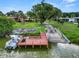 Private dock with boat on the lake at 2055 S Floral Ave # 146, Bartow, FL 33830
