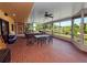 Spacious screened porch overlooking the tranquil landscape at 2055 S Floral Ave # 146, Bartow, FL 33830
