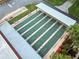 Aerial view of community shuffleboard courts at 2055 S Floral Ave # 146, Bartow, FL 33830