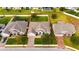 Aerial view of single-Gathering home with backyard at 332 Lake Mariana Way, Auburndale, FL 33823