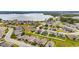 Aerial view of house near lake at 332 Lake Mariana Way, Auburndale, FL 33823