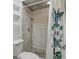 Updated bathroom with pebble floor and shower at 4409 Hallam Hill Ln, Lakeland, FL 33813