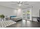 Bedroom with pool view and private access at 4409 Hallam Hill Ln, Lakeland, FL 33813