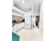 Kitchen with white cabinets, stainless steel appliances, and green countertops at 5805 Danterbury Ct, Lakeland, FL 33810