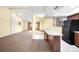 Kitchen features a breakfast bar and opens to the living room at 4243 Oak Loop # 35, Mulberry, FL 33860