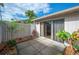 Sliding glass doors open to a small patio area at 4243 Oak Loop # 35, Mulberry, FL 33860