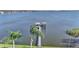 Aerial view of the property's private dock and lake access at 809 Fairlane Dr, Lakeland, FL 33809