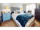 Cozy bedroom with a double bed and side tables at 603 N Pine St, New Smyrna Beach, FL 32169