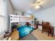 bedroom with bunk beds and a work desk at 603 N Pine St, New Smyrna Beach, FL 32169