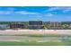 Aerial view of beachfront building with ocean and beach at 4139 S. Atlantic Ave # B504, New Smyrna Beach, FL 32169