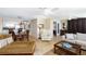 Bright dining area with table and chairs near the living room at 4139 S. Atlantic Ave # B504, New Smyrna Beach, FL 32169
