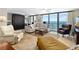 Living Room with ocean view and comfortable seating at 4139 S. Atlantic Ave # B504, New Smyrna Beach, FL 32169