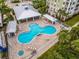 Resort-style pool with clubhouse and spa; perfect for relaxing and entertaining at 1 Riverwalk Dr # 302, New Smyrna Beach, FL 32169
