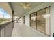 Spacious deck with railing and ocean view at 6468 Engram Rd, New Smyrna Beach, FL 32169