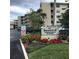 Seaward Condominiums building entrance and signage at 4811 Saxon # A201, New Smyrna Beach, FL 32169