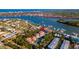 Aerial view of waterfront property, showing location and surrounding area at 135 Marina Bay Dr # 135, New Smyrna Beach, FL 32169