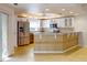 Modern kitchen with stainless steel appliances and tile flooring at 5300 S Atlantic Ave # 9201, New Smyrna Beach, FL 32169