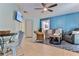 Open concept living area with coastal decor at 830 Maralyn Ave, New Smyrna Beach, FL 32169