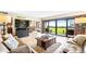 Living area with ocean view and comfortable seating at 4501 S Atlantic Ave # 1210, New Smyrna Beach, FL 32169