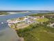 Aerial view of coastline and inlet at 2700 N Peninsula Ave # 536, New Smyrna Beach, FL 32169