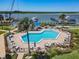 Community pool with waterfront views at 2700 N Peninsula Ave # 536, New Smyrna Beach, FL 32169