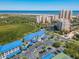 Aerial view of condo building and oceanfront community at 2700 N Peninsula Ave # 536, New Smyrna Beach, FL 32169