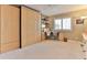 Home office with a murphy bed and built-in desk at 3001 S Atlantic Ave # 502, New Smyrna Beach, FL 32169