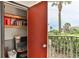 Outdoor storage room with ocean view at 3001 S Atlantic Ave # 502, New Smyrna Beach, FL 32169