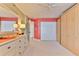 Bright bedroom with ample closet space and built-in shelving at 3001 S Atlantic Ave # 502, New Smyrna Beach, FL 32169