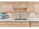 Modern kitchen sink with elegant light wood cabinets at 3001 S Atlantic Ave # 502, New Smyrna Beach, FL 32169