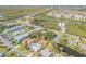 Aerial view showing home location near waterway at 535 S Peninsula Ave, New Smyrna Beach, FL 32169