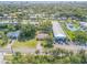 Aerial view showing home's location and neighborhood at 535 S Peninsula Ave, New Smyrna Beach, FL 32169