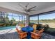 Enjoy your morning coffee on this patio overlooking the pool at 933 Attitude Ave, Daytona Beach, FL 32124