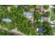 Bird's eye view of the property and surrounding houses at 1328 Needle Palm Dr, Edgewater, FL 32132