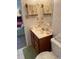 Clean bathroom with single vanity at 101 N Riverside Dr # 611, New Smyrna Beach, FL 32168