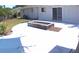 Backyard with pool, patio, and planter at 1846 Royal Palm Dr, Edgewater, FL 32141