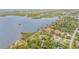 Aerial view showing a home nestled in a waterfront community at 5090 Riverside Dr # 105, Port Orange, FL 32127