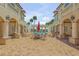 Inviting courtyard with pool and lounge chairs at 5090 Riverside Dr # 105, Port Orange, FL 32127