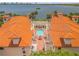 Bird's-eye view of waterfront community pool at 5090 Riverside Dr # 105, Port Orange, FL 32127